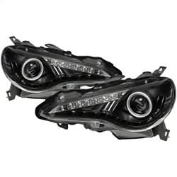 Spyder Signature Scion FR-S 13-14 Black DRL LED Projector Headlights