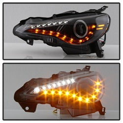Spyder Signature Scion FR-S 13-14 Black DRL LED Projector Headlights