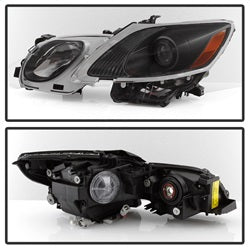 xTune Lexus GS300/GS350/GS430/GS450h/GS460 06 w/AFS XTune Projector Headlights HID Fit And Factory Headlight Washer Only Black