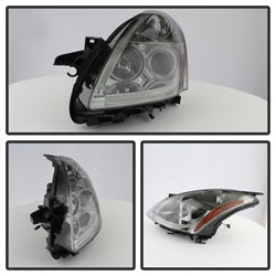 Spyder Signature Nissan Altima 10-12 Light Tube Halo DRL LED Projector Headlight Smoke