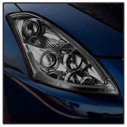 Spyder Signature Nissan Altima 10-12 Light Tube Halo DRL LED Projector Headlight Smoke