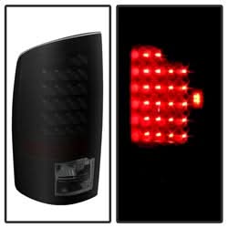 xTune Dodge Ram 1500/Ram 2500/Ram 3500 02-06 Black Housing XTune LED Tail Lights Smoke Lens