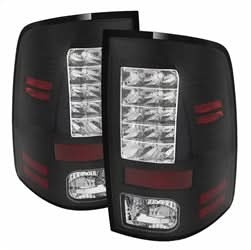 Spyder Ram 1500/2500/3500 13-18 LED Model Only LED Tail Lights Not Compatible w/Incandescent Model Black