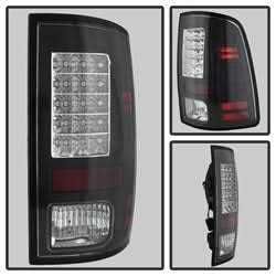 Spyder Ram 1500/2500/3500 13-18 LED Model Only LED Tail Lights Not Compatible w/Incandescent Model Black