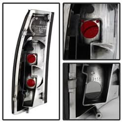 Spyder Chevy C/K Series 1500/2500/3500 88-98 / GMC Sierra 88-98 / Blazer 92-94 / Jimmy 92-94 / Suburban 92-99 / Tahoe 94-99 / Cadillac Escalade 99-00 / Yukon Denali 99-00 G2 Euro Style Tail Lights - Black Smoke