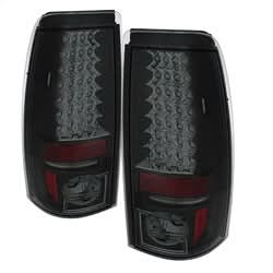 Spyder Chevy Silverado 1500/2500 99-02 (Not Fit Stepside) / GMC Sierra 1500/2500/3500 99-06 and 2007 Sierra Classic LED Tail Lights - Black Smoke