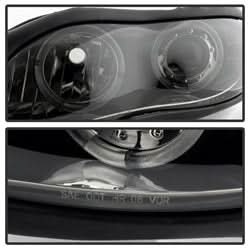 Spyder Signature Chevrolet Camaro 98-02 Replaceable LEDs Halo LED Projector Headlights High 9005 Not Included Low H1 Included