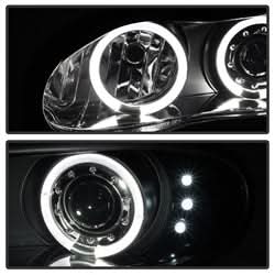 Spyder Signature Chevrolet Camaro 98-02 Replaceable LEDs Halo LED Projector Headlights High 9005 Not Included Low H1 Included