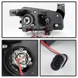 Spyder Signature Dodge Charger 06-10 Replaceable LEDs Halo LED Projector Headlights Halogen Model Only Not Compatible w/Xenon/HID Model