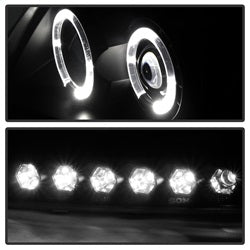 Spyder Signature Ford Expedition/F-150 97-02 1 pc. Halo LED Projector Headlights Replaceable LEDs High 9005/Low H3 Included