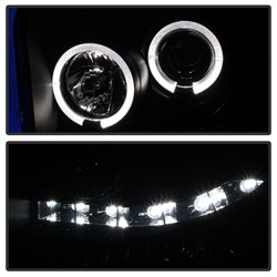Spyder Signature Ford F-250 Super Duty/F-350 Super Duty/F-450 Super Duty 05-07 Replaceable LEDs Halo LED Projector Headlights High H1/Low H1 Included Black Smoke