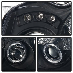 Spyder Signature Jeep Grand Cherokee 05-07 Replaceable LEDs Halo LED Projector Headlights High H1 Included Low 9006 Not Included