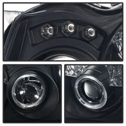 Spyder Signature Jeep Grand Cherokee 05-07 Replaceable LEDs Halo LED Projector Headlights High H1 Included Low 9006 Not Included