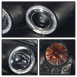 Spyder Signature Pontiac G6 05-08 Replaceable LEDs Halo LED Projector Headlights High H1/Low H1 Included Black Smoke