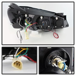 Spyder Signature Pontiac G6 05-08 Replaceable LEDs Halo LED Projector Headlights High H1/Low H1 Included Black Smoke