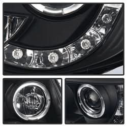 Spyder Signature Toyota Tacoma 05-11 Replaceable LEDs Halo LED Projector Headlights High H1/Low H1 Included Black Smoke