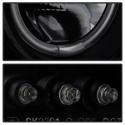 Spyder Signature GMC Sierra 1500/Sierra 1500 HD/Sierra 2500/Sierra 2500 HD/Sierra 3500/Yukon/Yukon XL 1500 99-07 Replaceable LEDs CCFL Halo LED Projector Headlights High 9005 Not Included Low 9006 Included