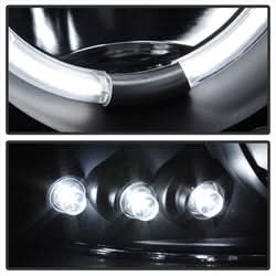 Spyder Signature GMC Sierra 1500/Sierra 1500 HD/Sierra 2500/Sierra 2500 HD/Sierra 3500/Yukon/Yukon XL 1500 99-07 Replaceable LEDs CCFL Halo LED Projector Headlights High 9005 Not Included Low 9006 Included
