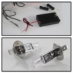 Spyder Signature Dodge Ram 1500/Ram 2500/Ram 3500 02-05 Replaceable LEDs CCFL Halo LED Projector Headlights High H1/Low H1 Included Black Smoke