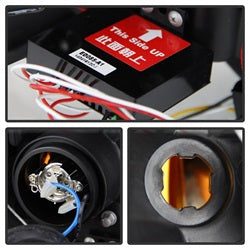 Spyder Ford Expedition 07-13 Projector Headlights - Light Tube DRL - Black