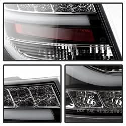 Spyder Audi A6 06-08 Incandescent Model Only Light Bar LED Tail Lights Not Compatible w/LED Model Black