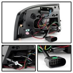 Spyder Audi A6 06-08 Incandescent Model Only Light Bar LED Tail Lights Not Compatible w/LED Model Black