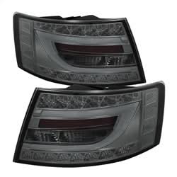 Spyder Audi A6 06-08 Incandescent Model Only Light Bar LED Tail Lights Not Compatible w/LED Model Smoke
