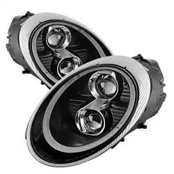 Spyder Signature Porsche 911 05-09 Halogen Model Only DRL LED Projector Headlights Not Compatible With Xenon/HID Model Black