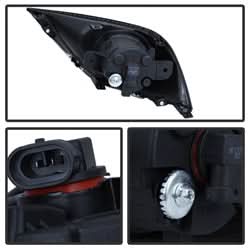 Spyder Nissan Versa 15-17 w/Switch OEM Fog Lights Clear