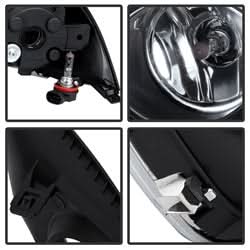 Spyder Nissan Versa 15-17 w/Switch OEM Fog Lights Clear