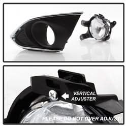 Spyder Chevrolet Spark 13-15 w/Universal Switch OEM Fog Lights Clear