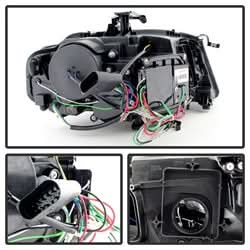 Spyder Signature Audi A4 09-12 Xenon/HID Model Only DRL LED Projector Headlights Not Compatible w/Halogen Model Black