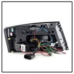 Spyder Audi A6 06-08 LED Model Only Light Bar LED Tail Lights Not Compatible w/Incandescent Model Black