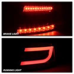 Spyder Audi A6 06-08 LED Model Only Light Bar LED Tail Lights Not Compatible w/Incandescent Model Smoke