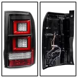 Spyder Land Rover LR4 10-14 Black Light Bar LED Tail Lights