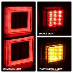 Spyder Land Rover LR4 10-14 Black Light Bar LED Tail Lights