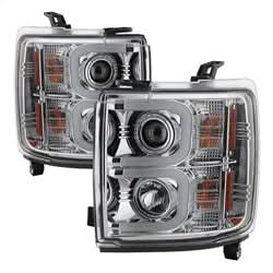 Spyder Signature Chevrolet Silverado 2500 HD/Silverado 3500 HD 15-16 Light Bar DRL Projector Headlights Chrome