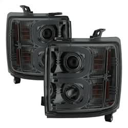 Spyder Signature Chevrolet Silverado 2500 HD/Silverado 3500 HD 15-16 Light Bar DRL Projector Headlights Smoke