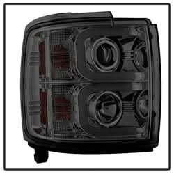 Spyder Signature Chevrolet Silverado 2500 HD/Silverado 3500 HD 15-16 Light Bar DRL Projector Headlights Smoke