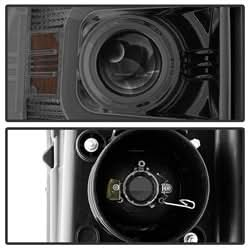 Spyder Signature Chevrolet Silverado 2500 HD/Silverado 3500 HD 15-16 Light Bar DRL Projector Headlights Smoke