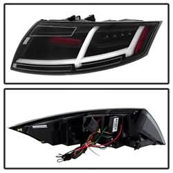 Spyder Audi TT/TT Quattro 08-09 Black LED Tail Lights