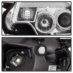 Spyder Signature Toyota Tacoma 12-15 Light Bar DRL DRL Projector Headlights Chrome