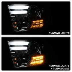 Spyder Signature Ram 1500/2500/3500 13-16 Light Bar DRL Projector Headlights Smoke Not Compatible On Models w/Factory Dual Lamp/Quad Lamp Headlights