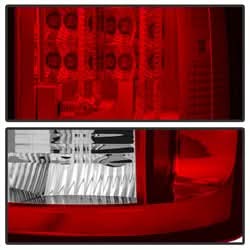 Spyder Dodge Ram 1500/Ram 2500/Ram 3500 07-08 Version 2 LED Tail Lights Clear Red