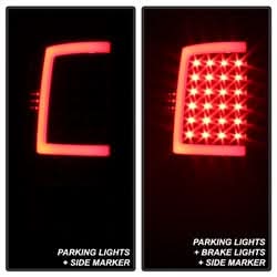 xTune Dodge Ram 1500/Ram 2500/Ram 3500/1500/2500/3500 09-10 Incandescent Model Only XTune Light Bar LED Tail Lights Not Compatible w/LED Model Black