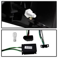 Spyder Audi A5/A5 Quattro 10-12 Incandescent Model Only LED Tail Lights Not Compatible w/LED Model Black