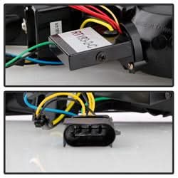 Spyder Ford Mustang 15-16 DRL LED Front Bumper Lights Smoke