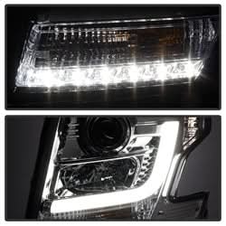 Spyder Signature Chevrolet Suburban 1500/Suburban 3500 HD/Tahoe 15-16 Chrome DRL LED Projector Headlights