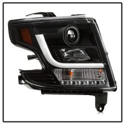 Spyder Signature Chevrolet Suburban 1500/Suburban 3500 HD/Tahoe 15-16 Black DRL LED Projector Headlights