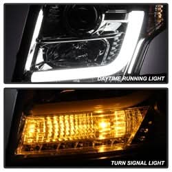 Spyder Signature Chevrolet Suburban 1500/Suburban 3500 HD/Tahoe 15-16 Smoke DRL LED Projector Headlights
